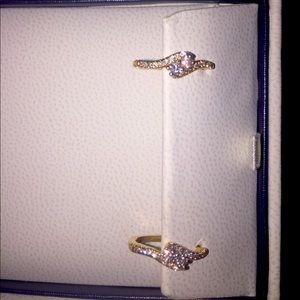 Gold and Diamond Earnings (in box with warrantee)